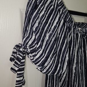 Navy and white sheath dress by Xhilaration